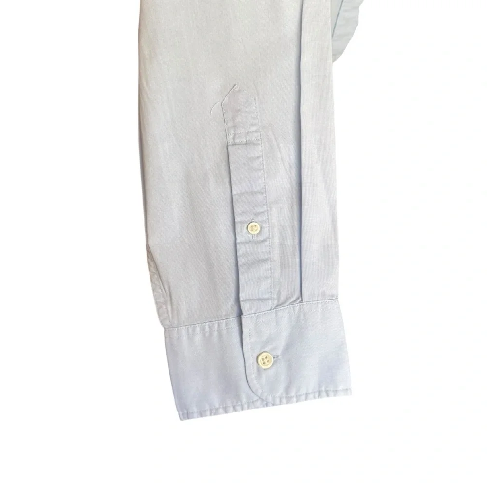J. Crew Slim Untucked Preformed Button Down Shirt Men’s XXL Blue Business Casual